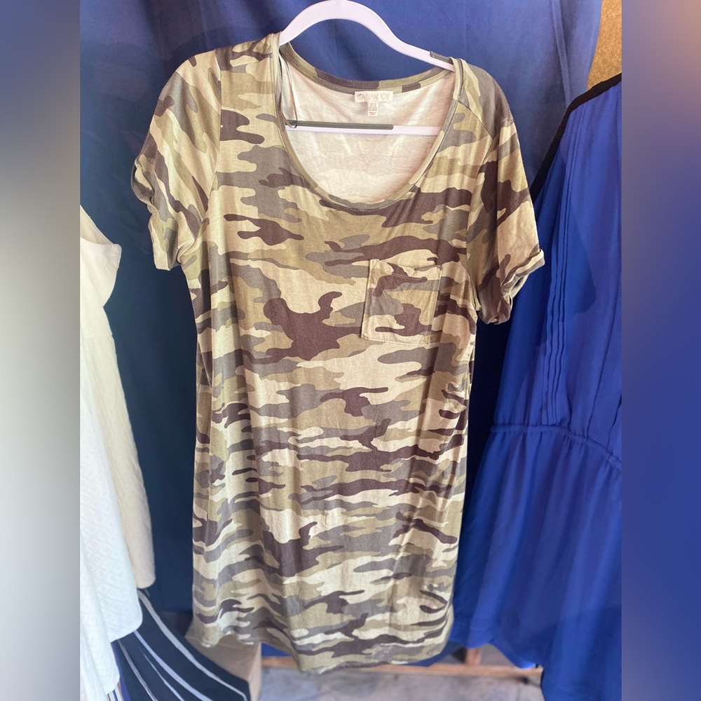Camo T-shirt dress